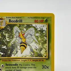 Beedrill 17/102 - Rare Non-Holo 1999 English Base Set Pokemon Card - LP - Image 3