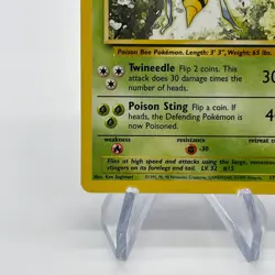 Beedrill 17/102 - Rare Non-Holo 1999 English Base Set Pokemon Card - LP - Image 4