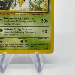 Beedrill 17/102 - Rare Non-Holo 1999 English Base Set Pokemon Card - LP - Image 5