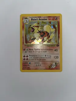 Pokemon TCG Blaine's Arcanine Gym Challenge 1/132 Holo Unlimited Rare HP - Image 2