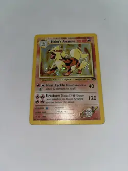 Pokemon TCG Blaine's Arcanine Gym Challenge 1/132 Holo Unlimited Rare HP - Image 3