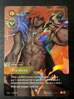 Sett - The Boss Overnumbered 310/298 Riftbound TCG Origins NM League of Legends - Image 1