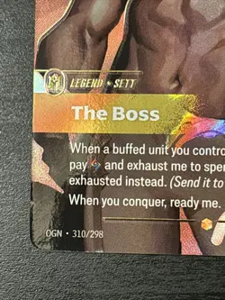 Sett - The Boss Overnumbered 310/298 Riftbound TCG Origins NM League of Legends - Image 5