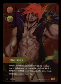 Sett The Boss Riftbound OGN 310/298 Overnumbered Showcase NM League of Legends - Image 1