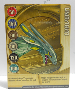 Bakugan Card - Wavern - Gold Gate Card - BA300 - 9/48d - 2008 - Image 1