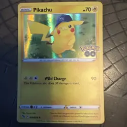 Pikachu 028/078 Rare Holo Card(Pokemon TCG GO) NM - Image 1