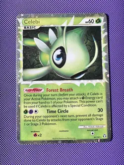 Celebi Prime 92/102 Ultra Rare Holo Triumphant Pokemon Card Near Mint - Image 1