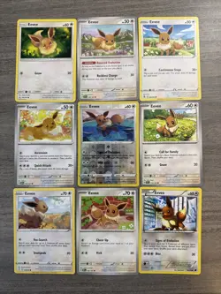 Eevee Pokemon Card Collection Lot Of 18 With Reverse Holos - Image 3