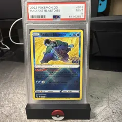 Pokemon TCG Radiant Blastoise Holo Card PSA 9 Mint Condition Pokemon Go 018/078 - Image 1