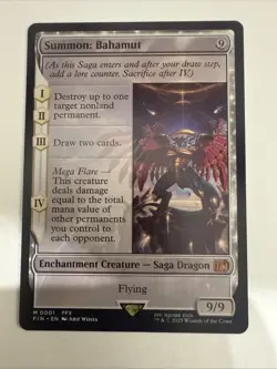 MTG Summon: Bahamut 0001 Regular Final Fantasy FIN NM - Image 1