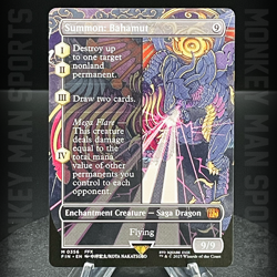 Magic MTG Final Fantasy - Summon: Bahamut - FIN M 0356 BORDERLESS MINT - Image 1