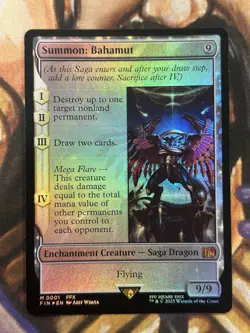 FOIL Summon: Bahamut #0001 MTG Final Fantasy FIN Mythic - Pack Fresh NM/M 🔥 - Image 1