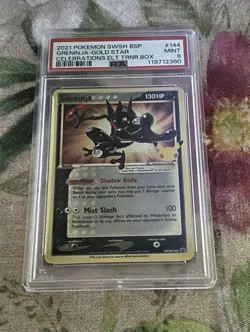 Greninja Gold Star SWSH144 SWSH: Sword & Shield Promo Cards Holo - PSA 9 - Image 1