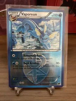 Vaporeon (Team Plasma) 20/116 Plasma Freeze Reverse Holo Pokemon LP BG3 - Image 1