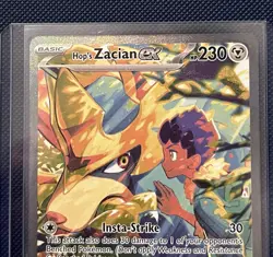 Pokemon TCG Hop's Zacian EX Card 186/159 Journey Together Sir Mint - Image 2