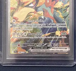 Pokemon TCG Hop's Zacian EX Card 186/159 Journey Together Sir Mint - Image 3