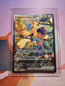 Hop's Zacian ex 186/159 Pokemon TCG Sv09: Journey Together SIR Holo NM TCG - Image 1