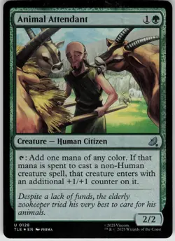 MTG Animal Attendant Foil NM Avatar: The Last Airbender: Eternal-Legal Magic 128 - Image 1