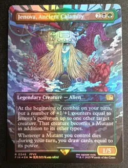 MTG Final Fantasy - Jenova, Ancient Calamity - Foil Border less Rare - Image 1