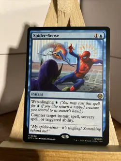 Spider-Sense Rare Regular #0046 2025 MTG Marvel’s Spiderman NM-MT Look! - Image 2