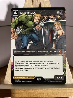 Eddie Brock/Venom Lethal Protector Mythic #224 Borderless MTG Marvel’s SpiderMan - Image 1
