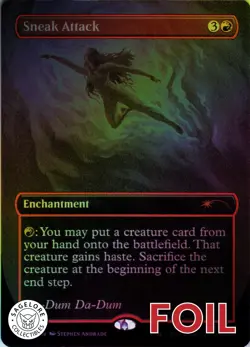 MTG Sneak Attack (Rainbow) (2178) | NM Foil | Secret Lair Jaws {SLD} - Image 1