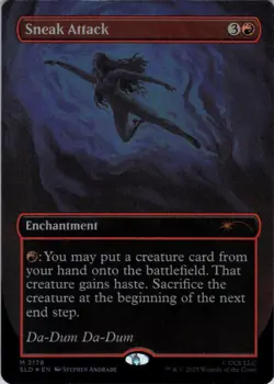 MTG Sneak Attack (Rainbow) (2178) | NM Foil | Secret Lair Jaws {SLD} - Image 2