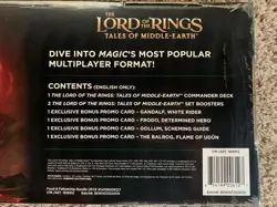 MTG LOTR: Tales of Middle Earth Magic The Gathering Deluxe Commander Kit - Image 4