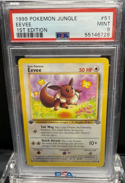 1999 POKEMON JUNGLE EEVEE 1ST EDITION #51 PSA 9 - Image 1