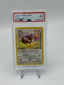 1999 POKEMON JUNGLE EEVEE 1ST EDITION #51 PSA 9 - Image 1