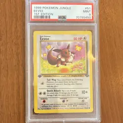 Pokemon WOTC Jungle Eevee 1st Edition #51/64 PSA 9 - 1999 Pokemon TCG Card - Image 1