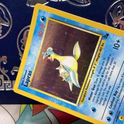Lapras 10/62 Holo Rare Fossil Pokemon TCG Lightly Played LP + - Image 3