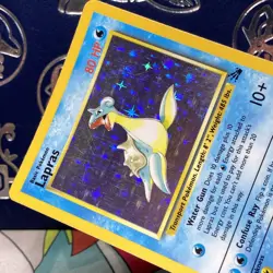Lapras 10/62 Holo Rare Fossil Pokemon TCG Lightly Played LP + - Image 4