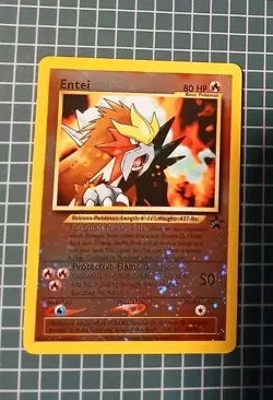 Pokemon Entei TCG 34/53 WOTC Black Star Promo Holo Card - Image 3