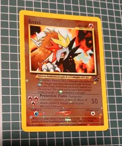 Pokemon Entei TCG 34/53 WOTC Black Star Promo Holo Card - Image 4