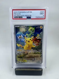 Pokemon Pikachu TCG Black Star Promo Card 027 PSA 9 - Image 1
