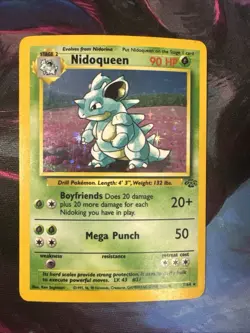Pokemon TCG Nidoqueen Jungle 7/64 Holo Unlimited Holo Rare - Image 1
