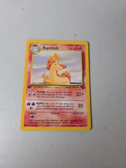 Pokemon TCG Rapidash 44/64 Jungle 1st Edition Non Holo Pokemon 1999 - Image 1