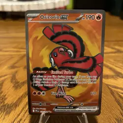 Pokemon Oricorio ex 110/094 Me02: Phantasmal Flames Holo - Image 1