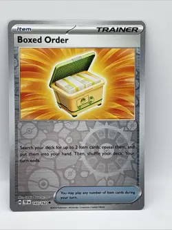 143/162 BOXED ORDER REVERSE HOLO TEMPORAL FORCES POKEMON CARD - Image 1