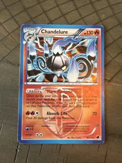 Pokemon TCG Chandelure 16/116 Black & White Plasma Freeze Holo - Image 1