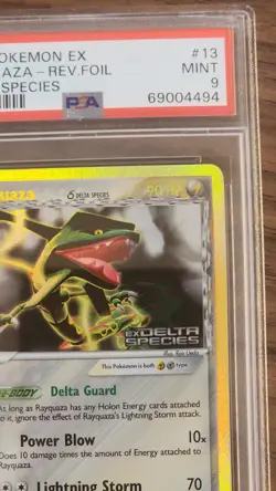 PSA 9 2005 Pokemon EX Delta Species Rayquaza Reverse Holo #13 - Image 2