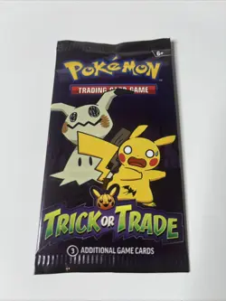 Lot Of 5 Pokemon TCG 2023 Trick Or Trade New Sealed Booster Packs - Image 1