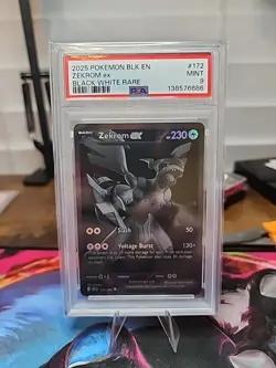 Zekrom ex 172/086 Sv: Black Bolt Holo PSA 9 Pokemon Black White Rare English - Image 1