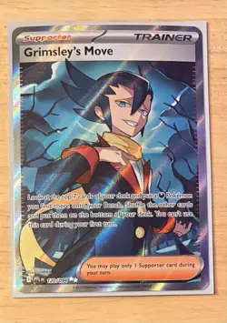 Pokemon TCG Grimsley's Move 120/094 Me02: Phantasmal Flames Holo Fresh Pull - Image 1