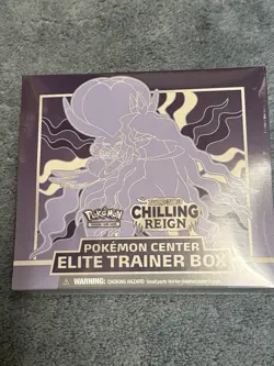 POKEMON CENTER CHILLING REIGN ETB Shadow Rider Calyrex - TCG New & Sealed - Image 1