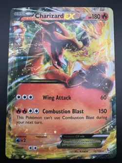 Charizard EX 12/106 Ultra Rare Holo Pokemon XY Flashfire 2014 - Image 3
