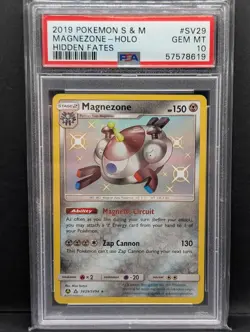 Magnezone SV29/SV94 Hidden Fates: Shiny Vault Holo Rare Pokemon TCG PSA 10 - Image 1