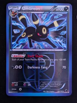 Umbreon (Team Plasma) 64/116 Plasma Freeze Reverse Holo Pokemon TCG NM - Image 1