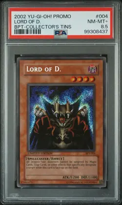 Yu-Gi-Oh! Lord Of D. Collector's Tins Secret Rare Promo BPT-004 PSA 8.5 POP 2! - Image 1